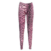 Cavalli Class Pink Cotton Pant